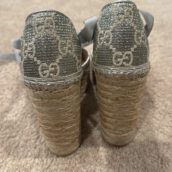 Gucci Espadrille Platforms - Size 38